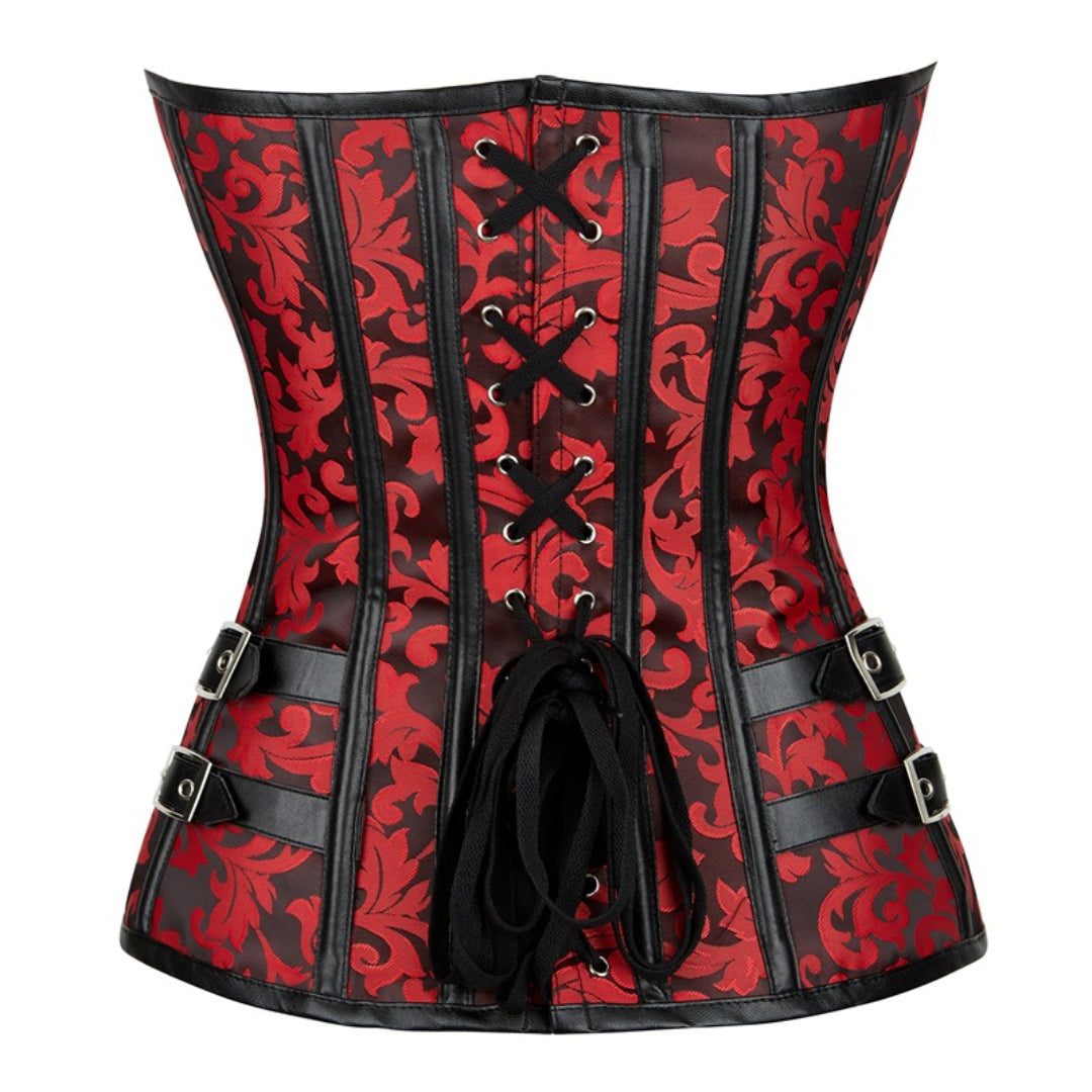 Tiger Clasps Retro Palace Punk Overbust Corset | JAMSHAPE