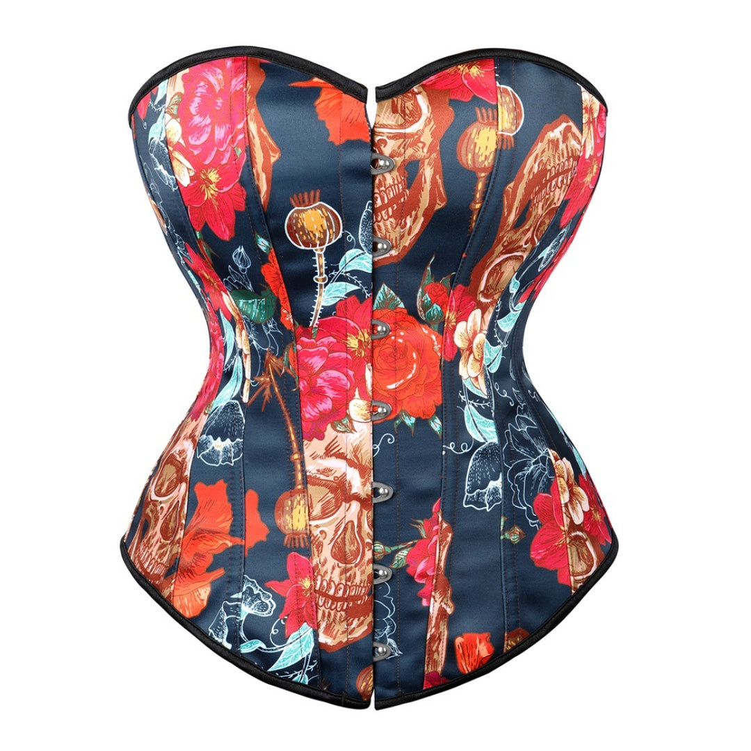 Modern Graffiti Jacquard Overbust Corset | JAMSHAPE