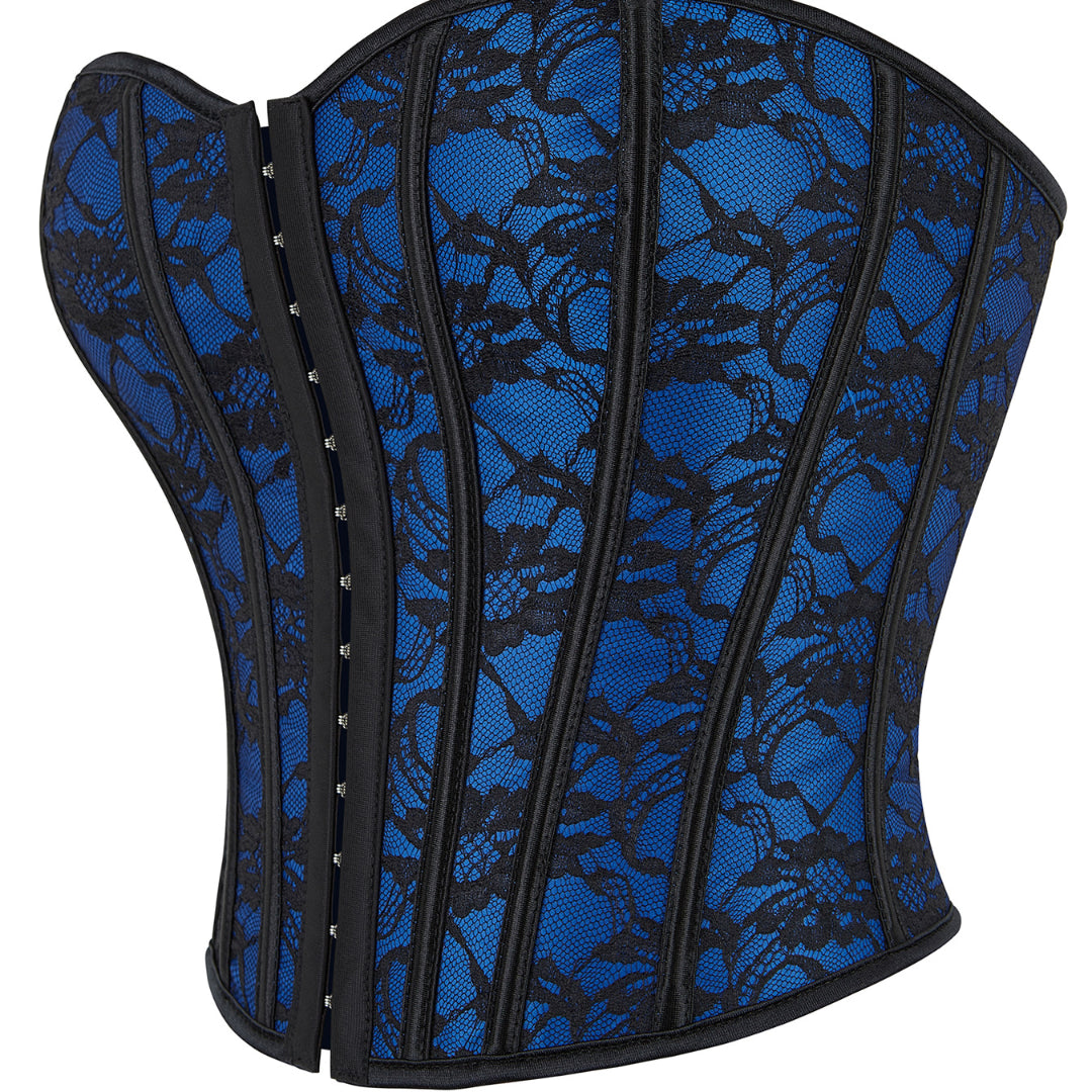 Floral Jacquard Strapless Bandeau Overbust Corset | JAMSHAPE