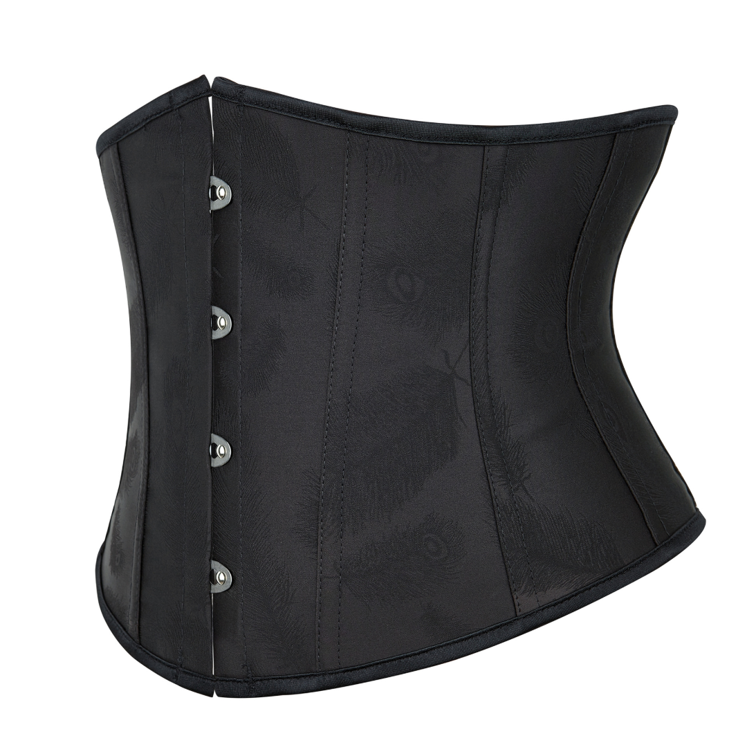 Ladies Classic Burlesque Satin Hourglass Strapless Underbust Corset | JAMSHAPE